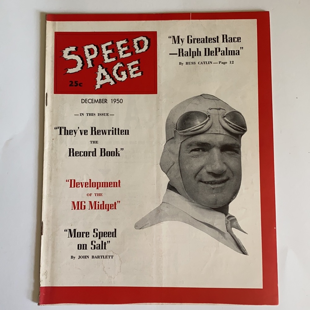Speed Age Vintage Auto Racing Magazine, December 1950, Vol. 4 No. 8, 42 …